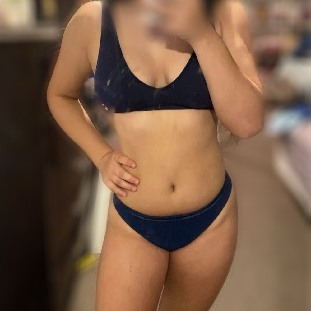 Navy blue bikini Bottoms